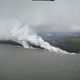 The two entry points, where the Kilauea lava flows enters reached the ocean.